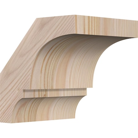 Ekena Millwork 5 1/2"W x 6"D x 6"H Balboa Smooth Knee Brace, Douglas Fir BRC06X06X06BOA00SDF